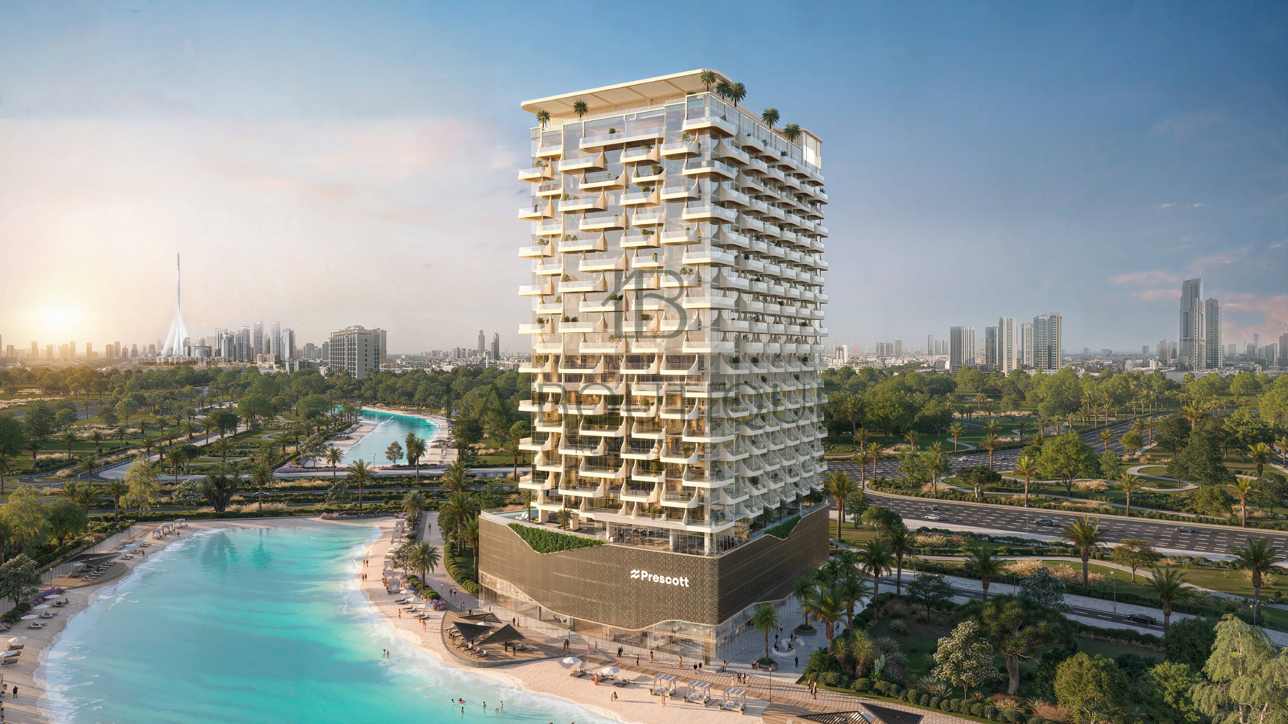 Fully Furnished | Lagoon View | Near Metro